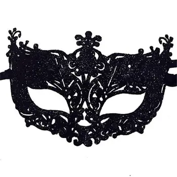Princezná Benátky Maska Vianočný Večierok Loptu Maska Halloween Maškaráda Výkon Polovicu Tváre Fox Sequin Ženy, Dievčatá Maska U2