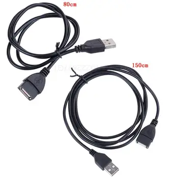 Nový USB 2.0 Kábel Mužov a Žien na Synchronizáciu Údajov USB 2.0 Extender Kábel Predlžovací Kábel USB Predlžovací Kábel, Super Rýchlosť 80/150 cm