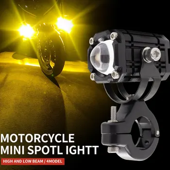 Super Jasné Motocykel LED Prieskumníci Svetlometu Projektor Objektív LED Moto Hmla Pomocné Motocykel Strobo Svetlometu Reflektory