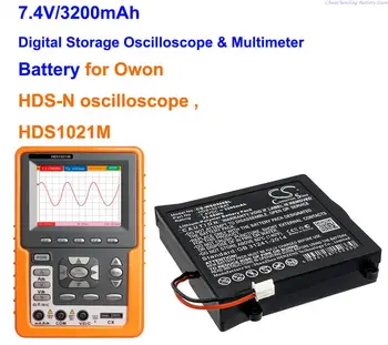 Cameron Čínsko 3200mAh Digitálne Skladovanie Osciloskop&Multimeter batérie HDS1021BAT pre Owon HDS1021M, HDS-N osciloskop