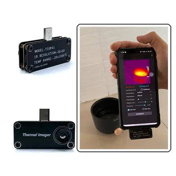 Mini Tepelnej Imager Nočné Videnie 32x32Resolution Profesionálny Externý Telefón Infračervené Kamery Snímač Teploty Nástroje pre Telefón