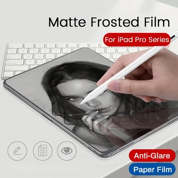 Papier Ako Tablet Screen Protector Pre IPad Pro 11 12.9 10.5 10.2 Matné Lakovanie Písať Pre Ipad Vzduchu Mini 5 4 3 2 Paperlike Film