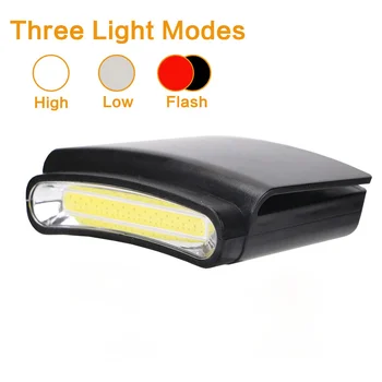 Prenosné Svetlomet Klip na Spp Svietidlá LED COB Svetlomet Mini Baterka Vonkajšie Osvetlenie Vedúci Svetlo Baterky Používať 3*AAA Batérie