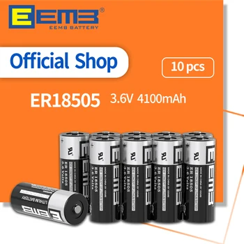 EEMB 10PCS 3.6 V, Lítiové Batérie, ER18505 4100mAh Batérie nenabíjateľné Batérie pre Domáce Monitor Elektrický Merač Okno, Senzor