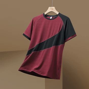 Rýchle Suché Šport T Shirt pánske 2022 Krátke Rukávy Lete Príležitostné Tlače Plus Nadrozmerná 3XL Top Tees TELOCVIČNI Tričko Oblečenie