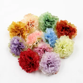 10pcs/veľa umelý kvet 5cm hodváb klinček kvet hlavu svadobné domáce dekorácie DIY veniec zápisník plavidlá falošné kvety