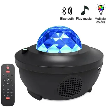 Galaxy Projektor LED Star Farebné Sky Blueteeth Reproduktor Nočného USB Hlasové Ovládanie Hudobného Prehrávača Domov Romantický Projekčnej Lampy