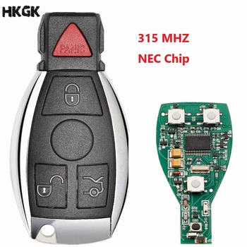 Smart Remote Tlačidlo 3+1Buttons 315 MHZ Keyless Fob Na Mercedes Benz po 2000+ NEC&BGA nahradiť NEC Čip
