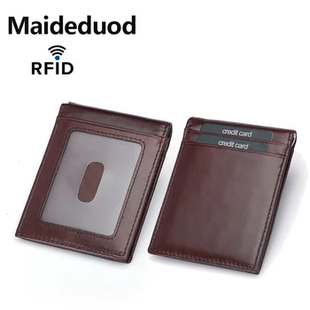 Maideduod New horúce predaj Luxusné Módne Originálne Kožené Peňaženky karty mužov držitelia kreditných kariet muž organizátor Podnikania držiteľa karty