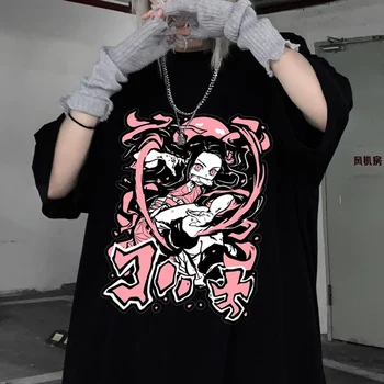 Japonský Kimetsu Č Yaiba Nezuko Anime Démon Vrah Čepeľ T Shirt ženy Grafické Tanjirou Kamado Zenit Rengoku Topy Tričko žena