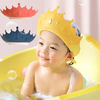 Nastaviteľné Baby Sprchový Šampón Spp Koruny Tvar Očí a Ochranu Sluchu Hlavu Sprcha Vody Kryt Starostlivosti o Dieťa Umyť Vlasy, Sprcha Spp