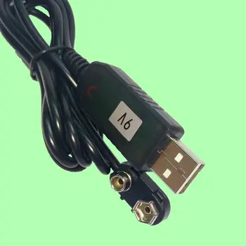 Univerzálna USB 5V na 9V Batériu Kvapiek Napájací Kábel pre Multimeter Mikrofón Gitara 2m Nahradiť 9-Voltovej Batérie