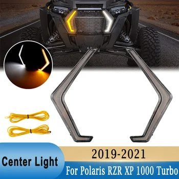 LED Center Mriežka Svetla s Turn Signálneho Svetla 6500K Denných prevádzkových Svetla DRL pre Polaris RZR XP 4 1000 Turbo 2019 - 2022