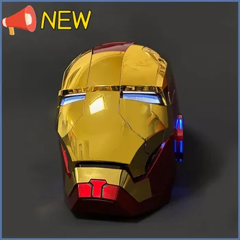 Marvel Iron Man Prilba 1:1 Mk5 Ovládanie Hlasom Oči Svetlo Model Hračky Pre Dospelých Elektrický Prenosný Model Halloween Dary
