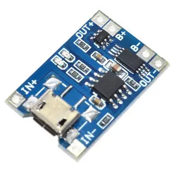 Inteligentná Elektronika 5V Micro USB TP Lítium 4056 doska s ochranou Pre Diy Modul Nabíjacej Súprave Rada