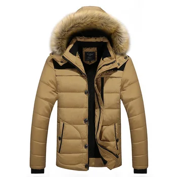 bunda pre mužov s kapucňou 2021 Zimná Bunda Mužov Kabát Snehu Vetrovka bunda mužov teplý zimný kabát módne Muž bunda