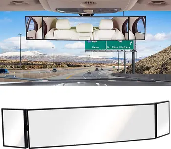 Veľký Univerzálny Klip Hd-na Aute Spätné Zrkadlo Široký Uhol Auto Široký Vypuklého Oblúka Vnútra Na Spätné Zrkadlo