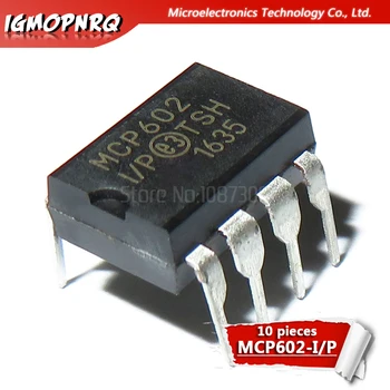 10PCS MCP601-I/P MCP6002-I/P MCP6004-I/P MCP602-I/P MCP6002 MCP6004 MCP601 MCP602 DIP8 Jednej Dodávky CMOS