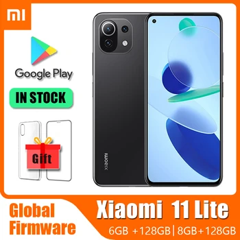 Globálne ROM Xiao Mi 11 Lite 5G Mobil ,Xiao 11 Mládeže Smartphone International Edition Snapdragon 780G (Náhodné farby)