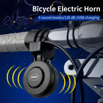 Požičovňa Bell Bicykli Elektrické Horn USB Nabíjanie Požičovňa Bell Skúter E-bike SirenTrumpet Alarm Výstraha upozorňujúca Horn Jazdecké Vybavenie
