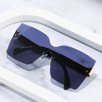 2021 nové módne jeden kus okuliarov, cestovanie, nakupovanie strany UV400 okuliare trend veľký rám osobnosti nit slnečné okuliare ženy