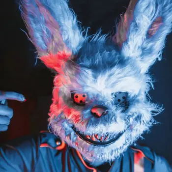 Krvavé Plyšový Zajačik Maska Halloween Ghost Festival Maska Realistické Krvavé Medveď Pokrývky Hlavy Výkon Prop Halloween Horror Maska