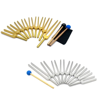 Tuning Fork Set - 9 Ladenie Vidličky Pre Liečenie Čakier,Zvukovej Terapie,Držať Telo,Myseľ A Ducha V Dokonalej Harmónii