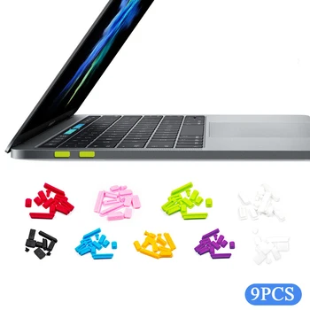 9PCS Pre Macbook Pro 13/15 Palcový Proti Prachu Plug Notebooku USB Port, Ochranný Kryt Zátka Počítač, Notebook Prachotesný Plug
