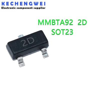 100KS MMBTA92 SOT23 A92 SOT MMBTA92LT1G SMD 2D SOT-23 SMD tranzistorov nové a originálne