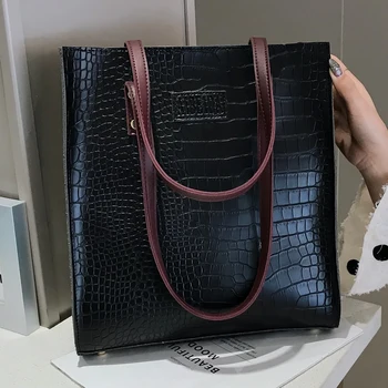 Móda Krokodíla Vzor Ženy Kabelka, Kožené Dámske kabelky Luxusné Kabelky Ženy Tašky Dizajnér ramenní taška pre ženy 2021