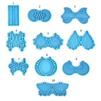 DIY Epoxidové Živice Formy Náušnice Prívesok Plesní, Šperky, Doplnky Silikónový Materiál