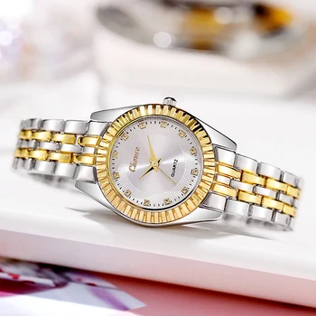 Luxusné Značky Nehrdzavejúcej Ocele Ženy Hodinky quartz Golden Lady Náramkové hodinky relógio feminino frete zadarmo Relojes montre de luxe