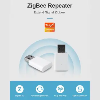 Tuya ZigBee Signálu Repeater USB Extender Pre Inteligentný Život Zigbee Senzory Rozšíriť 20-30 M Oka Domov Asistent Deconz Automatizácie