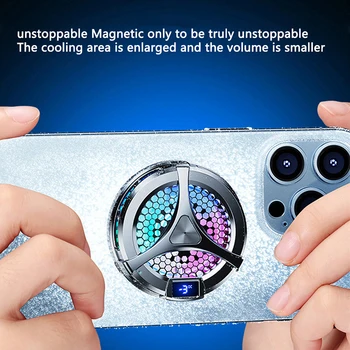 X36 Digitálny Displej Mobilného Telefónu Maskou Chladiča 9v 15w Magnetické Sacie Bezdrôtový Rýchle Nabíjanie Tichý Polovodičových Chladič