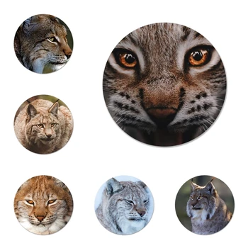 58mm Pyrenejský Lynx Najviac Malých Big Cat Odznak Brošňa Pin Príslušenstvo Pre Oblečenie Batoh Dekorácie, darčeky