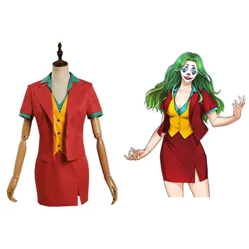 Film Joker 2019 Žena Cosplay Kostým Office Lady Jednotné Sukne Oblečenie Halloween Karneval Oblek