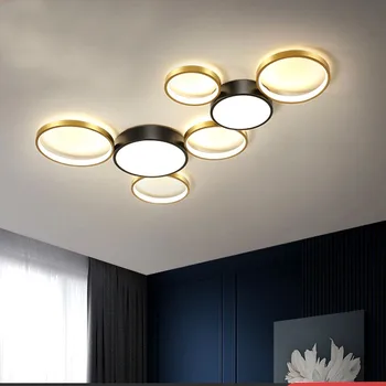 Moderné kruhové krúžok stmievanie obývacia izba, LED stropné svietidlo, spálne, kuchyne, diaľkové ovládanie hotel reštaurácia dekor interiéru lampy