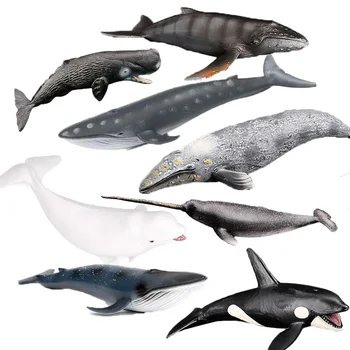 Veľká Veľkosť Simulované Mori, Zvieratá, Hračky Simulácia Akčné Figúrky Tichom Veľryba Dolphin Spermií-Veľryba Narwhal Vrah-Veľryba Modely Hračiek