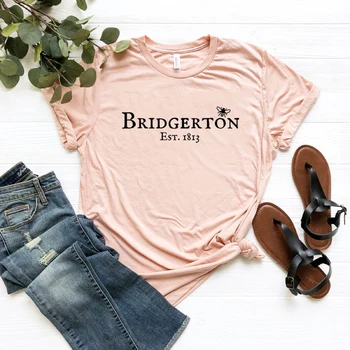 Bridgerton Tričko Lady Whistledown T-shirt Harajuku Grafické Tees Topy pre Ženy Vintage Krátky Rukáv O Neck T-Shirt Bežné Tričko