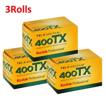 3Rolls Kodak TRI-X 400TX Profesionálne IOS 400 135 mm čiernobiely Negatívny Film TRI-X 400 Film 36 Expozície