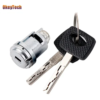 OkeyTech pre Mercedes-Benz Key Lock Set Originálne Náhradné Zapaľovanie Kufra Auta Dverí Zamky Core Barel Prepínač Valca a 2 Kľúče