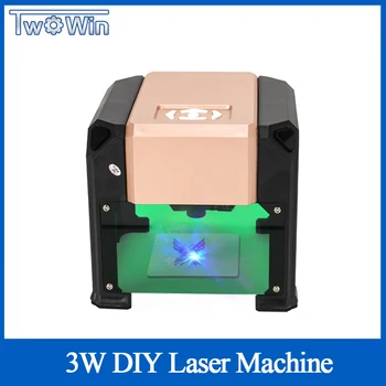 3000mw Mini CNC Stroj Ploche Laser Rytec 3W CNC Rezanie Stroj USB DIY Tlačiareň Fréza Drevospracujúci Gravírovanie Laserom Stroj
