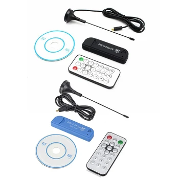 USB 2.0 DVB-T a DAB FM SDR Prijímač RTL2832U+R820T2 TV Anténa Prijímača Video Televízia Dekor s Anténa, Diaľkové Ovládanie