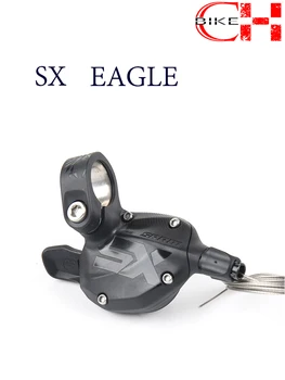 SRAM SL SX EAGLE 1x12 Rýchlosť MTB Bike Pravej Strane Black radiaca páka Páka Spúšť S Prehadzovačkou Kábel Horských Bicyklov Časť