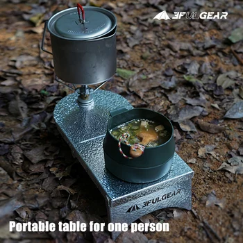 3F UL VÝSTROJ camping mini prenosný skladací stôl vonkajší gril piknik cestovné riadu pre jednu osobu