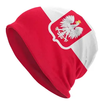 Polska Vlajka Skullies Čiapky Poľský Poľsko Klobúk Lyžiarske Muži Ženy Spp Lete Multifunkčné Kapoty Pletené Klobúk
