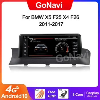 GoNavi IPS Dotykový Displej Auto Hlavy Jednotky Na BMW X3 F25 X4 F26 2011-2017 WIFI, BT Hudbu Android 10 Carplay GPS Navi Rádio Multimediálne