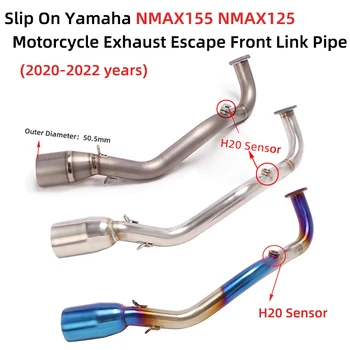 Slip Na YAMAHA NMAX125 NMAX155 NMAX 125 155 2020-2022 Motocykel Výfukových Uniknúť Systém Upraviť Predné Prepojenie Potrubia Šál 51mm