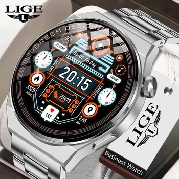 LIGE Smart Hodinky Mužov AMOLED 390*390 HD Displej, Vždy Zobrazovať Čas Bluetooth Hovor, Vodotesný IP68 Smartwatch Pre Xiao 2022