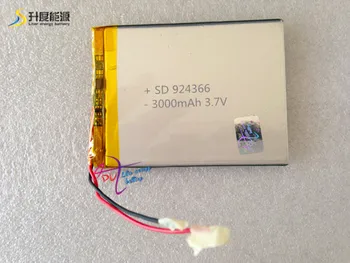 SD lítium-polymérová batéria 3.7 3000mah 924366 nabíjateĺnou batériou napájaný led prihlásiť